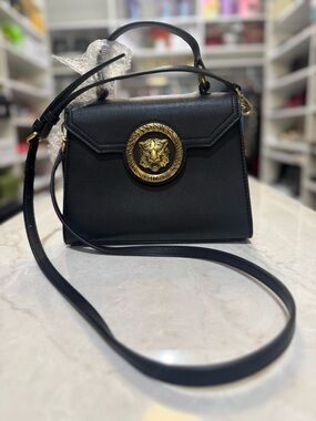 Just Cavalli gorgeous tiger logo crossbody top handle bag New